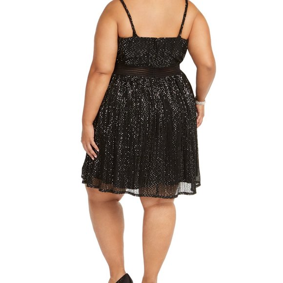 NWT City Studios Trendy Plus Size  24W Metallic Fi - Picture 4 of 8